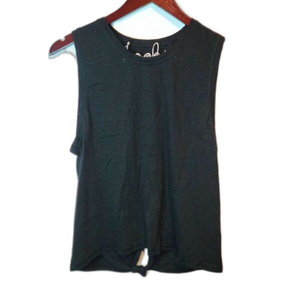 X by Gottex Black Sleeveless Athletic Top Back Knot Size Small - Picture 1 of 8